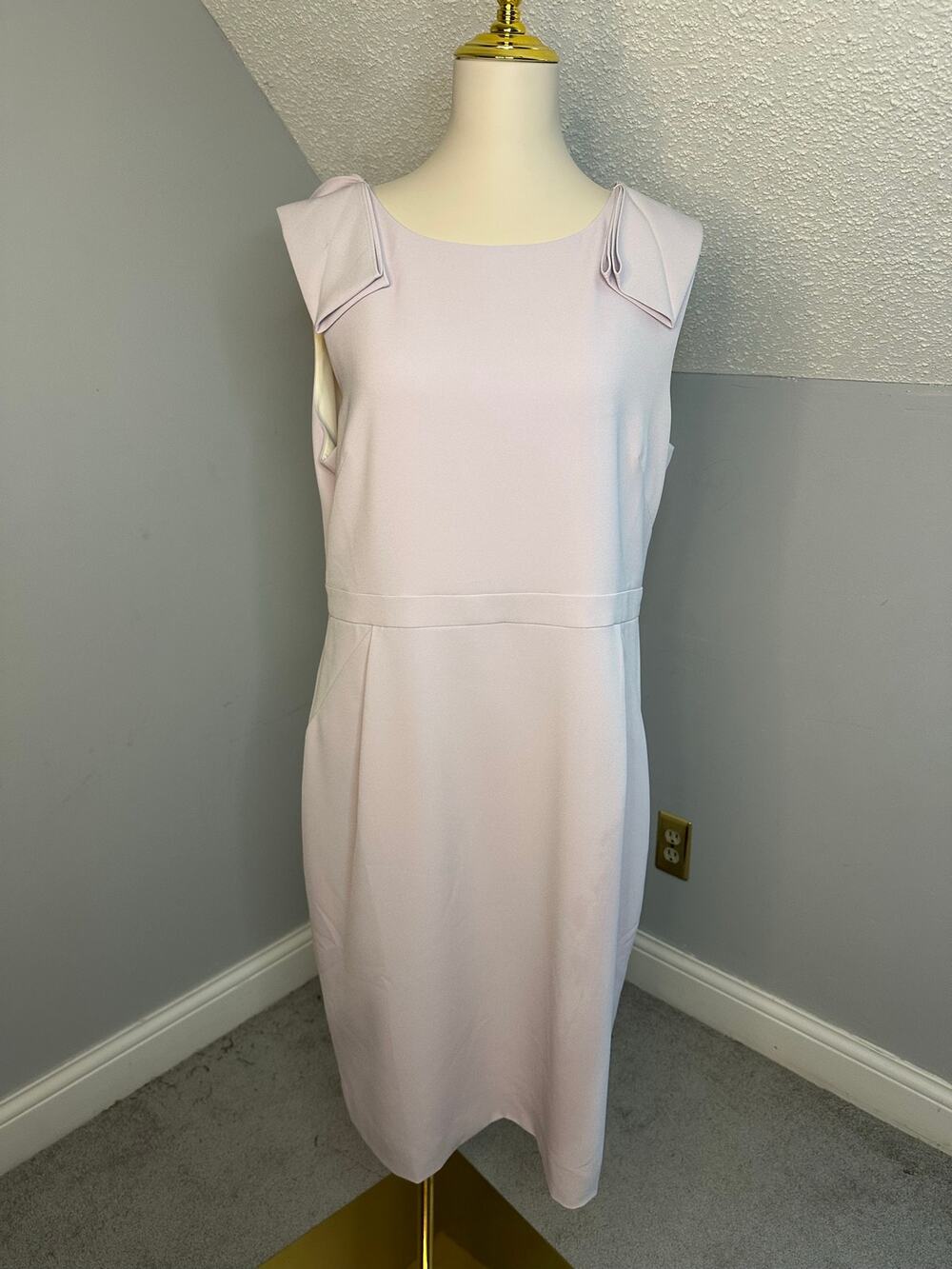 NWT J. Crew Lilac Light Purple Sleeveless Dress Sz 14 Lined Shift